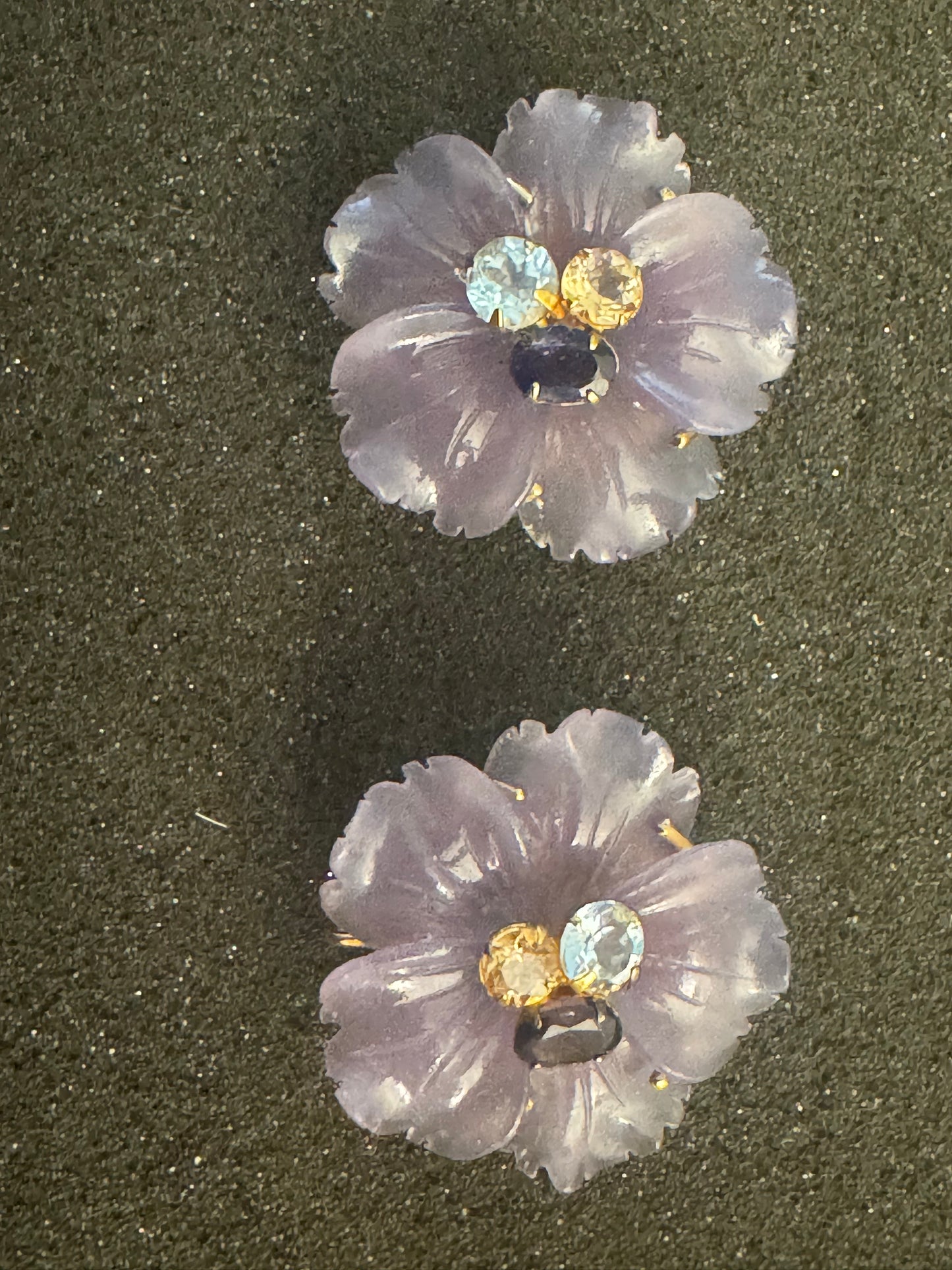 Amethyst Studs Earrings