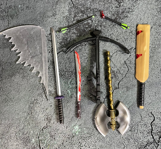 1/12 Zombie Defense Weapons Set