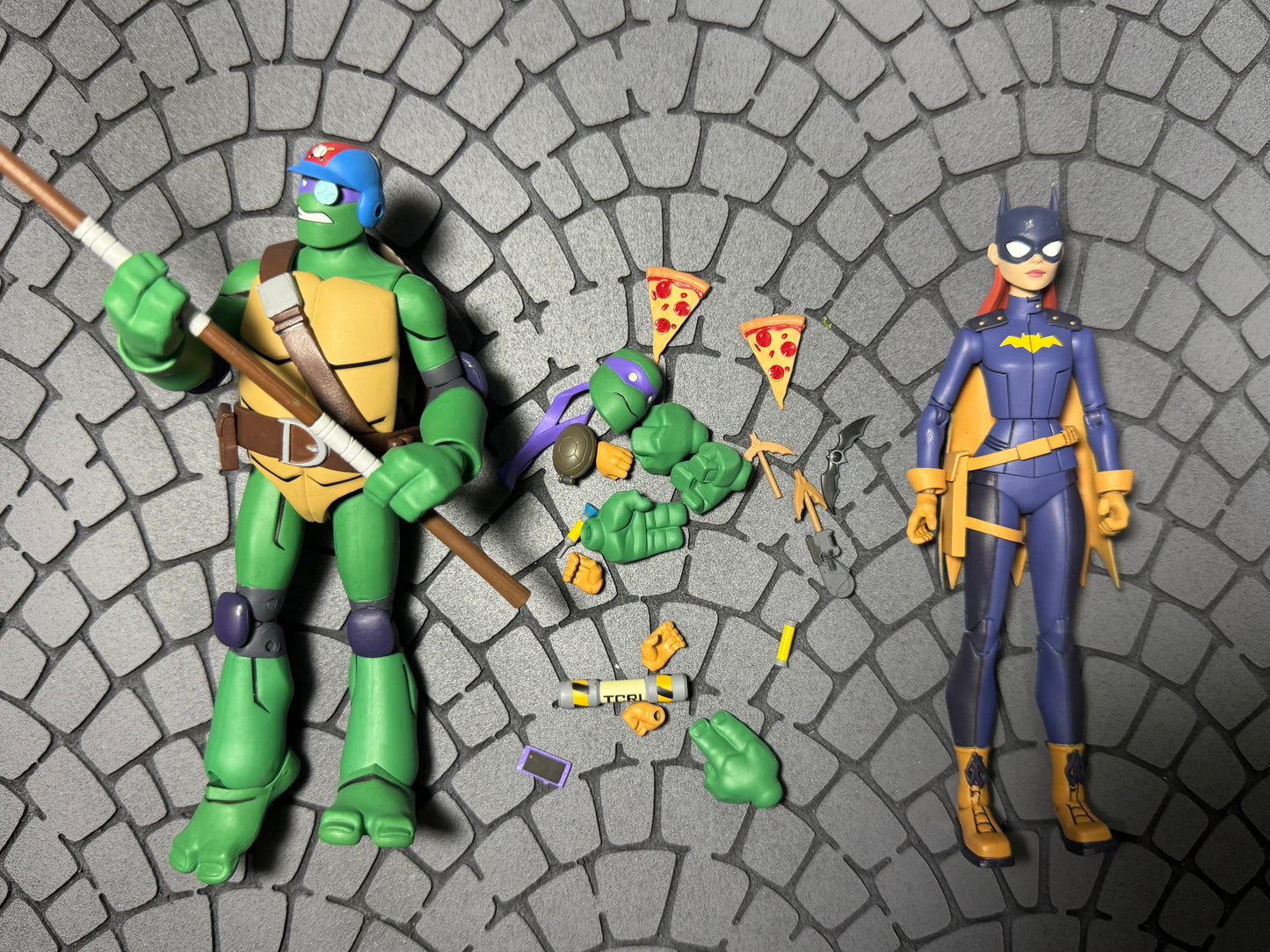 DC vs TMNT Batgirl Donatello Gamestop exclusive