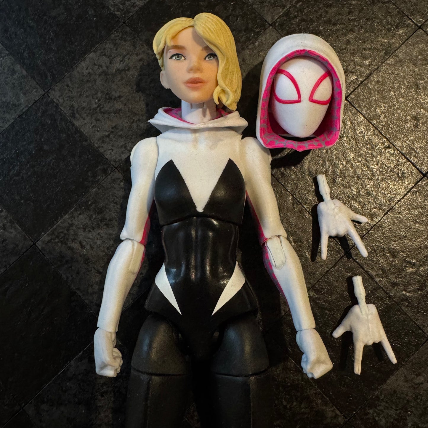 Marvel Legends Spider-Gwen Into the Spider-Verse Stiltman wave