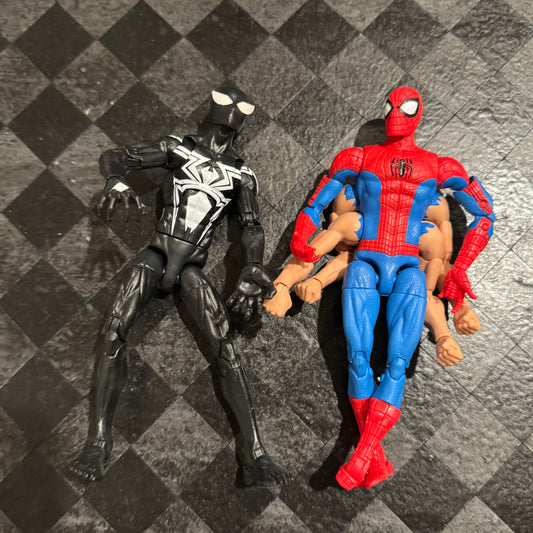 Marvel Legends Symbiote Spider-Man and Six-armed Spider-Man