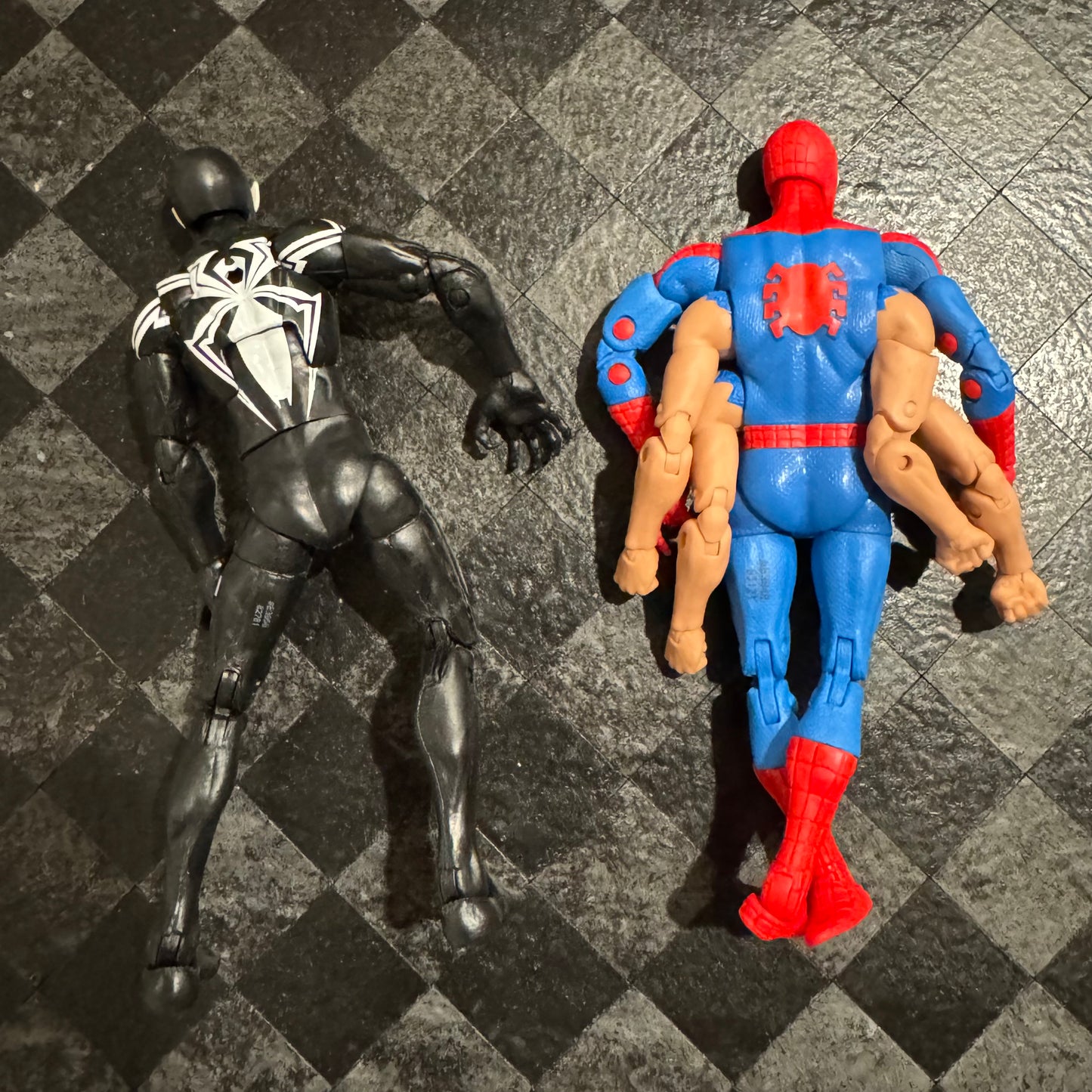 Marvel Legends Symbiote Spider-Man and Six-armed Spider-Man