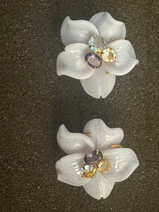 Blue Lace Agate Earrings